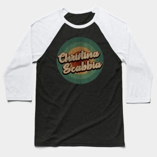 Circle Retro Vintage Christina Scabbia Baseball T-Shirt